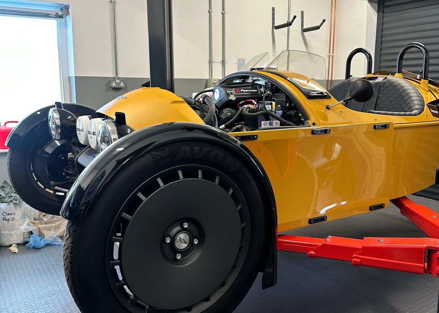 Morgan 3 Wheeler development work at M3W Services UK