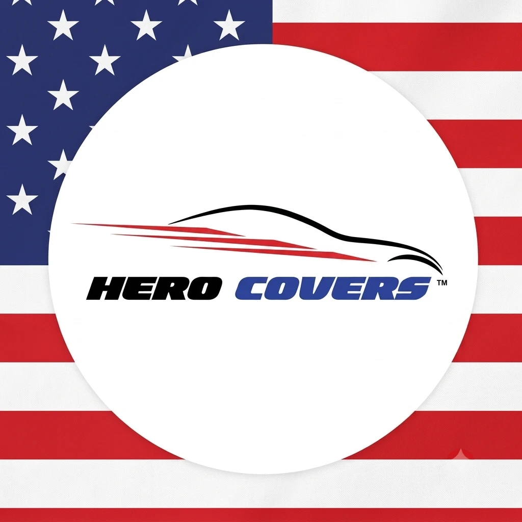 Hero Covers bespoke vehicle cover logo