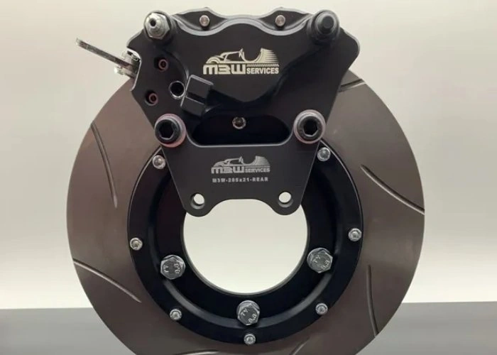 Morgan 3 Wheeler disc brake upgrade kit supplied by M3W Services UK